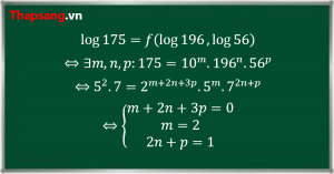 Cách tính một logarit theo các logarit đã cho (Phần 2)